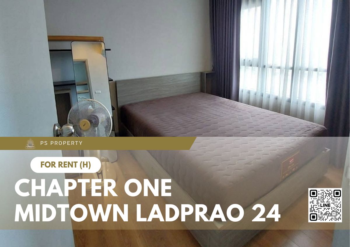 ให้เช่าคอนโดลาดพร้าว เซ็นทรัลลาดพร้าว : ให้เช่า ✨ Chapter One Midtown Ladprao 24 ✨ เฟอร์นิเจอร์ และ เครื่องใช้ไฟฟ้าครบ ใกล้ MRT ลาดพร้าว