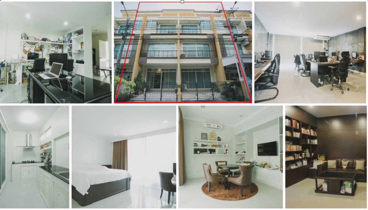 For SaleHome OfficeLadprao101, Happy Land, The Mall Bang Kapi : Sell ​​Home Office Ladprao 101 ready to move in.
