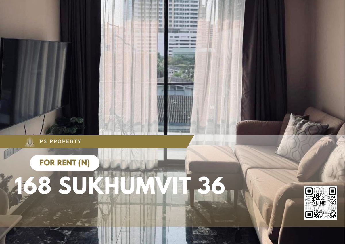 ให้เช่าคอนโดสุขุมวิท อโศก ทองหล่อ : ให้เช่า ✨ 168 Sukhumvit 36 ✨ เฟอร์นิเจอร์ และ เครื่องใช้ไฟฟ้าครบ ใกล้ BTS ทองหล่อ