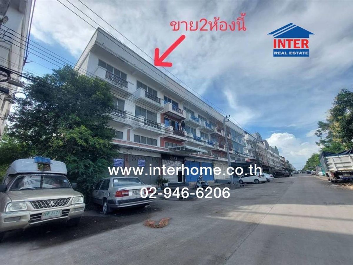 For SaleShop HouseSamut Prakan,Samrong : Commercial building 3.5, Floor 93.7 sq.w., Sap Rungrueang City Village Soi Municipality Bang Pu 53 Old Sukhumvit Road Mueang Samut Prakan, Samut Prakan