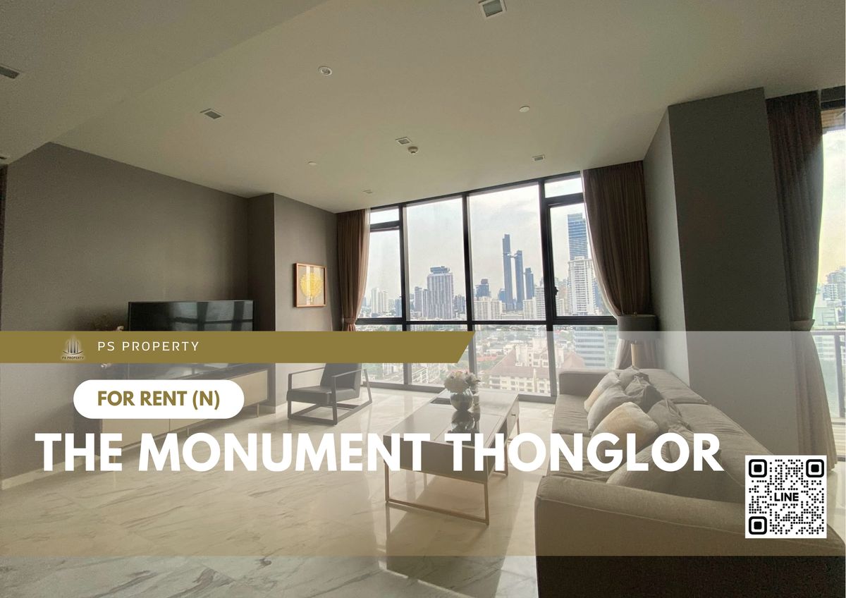 For RentCondoSukhumvit, Asoke, Thonglor : For rent 📍 The Monument Thonglor 📍 2 bedrooms, 2 bathrooms, fully furnished and equipped with appliances