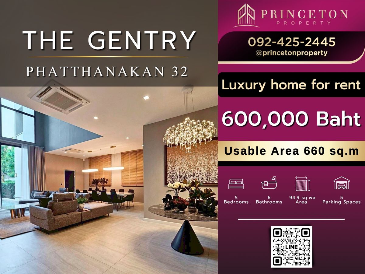For RentHousePattanakan, Srinakarin : For rent The Gentry Phatthanakan 32 📞092-4252445