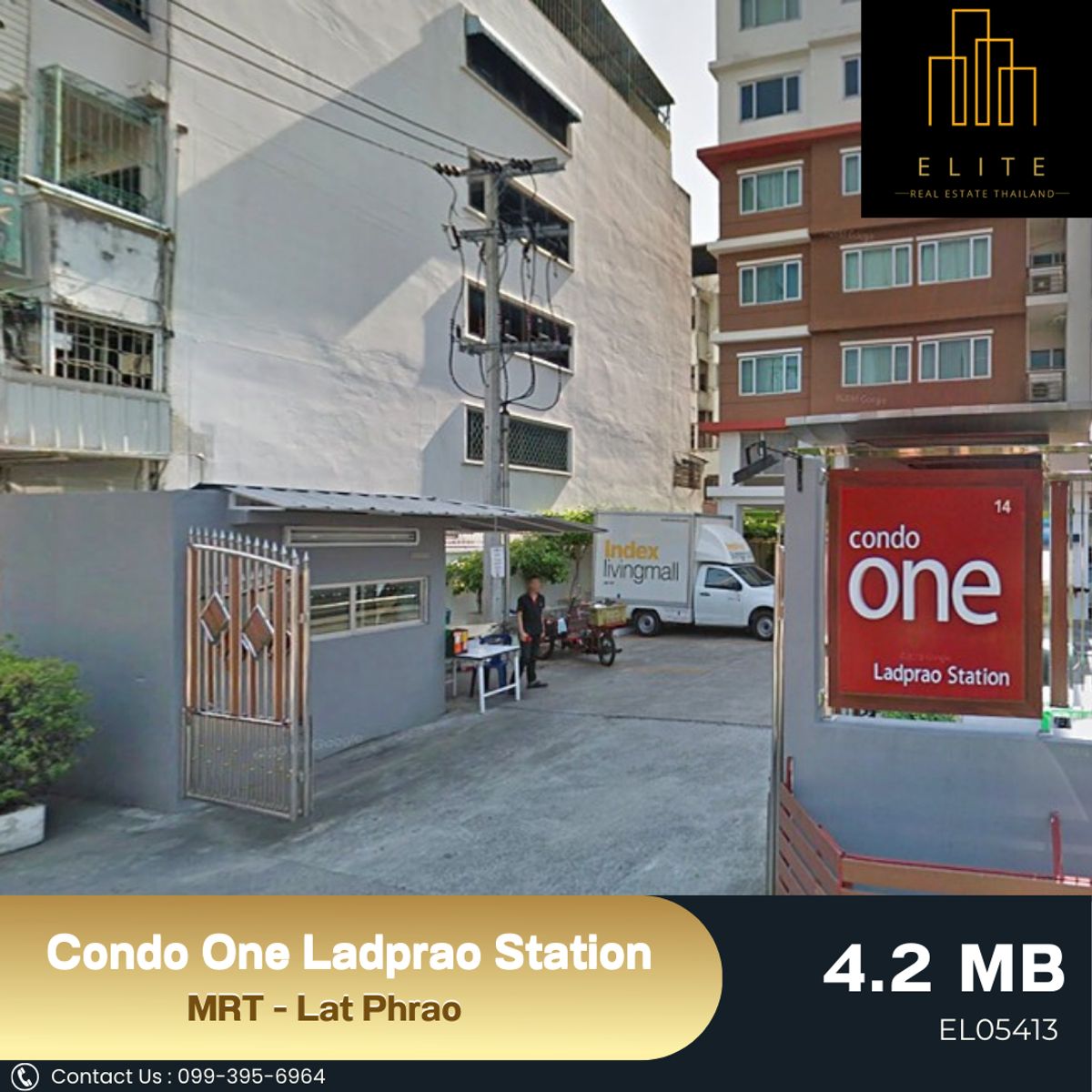 For SaleCondoLadprao, Central Ladprao : ✨ Free to sell Low Rise condo with complete facilities in the project ✔