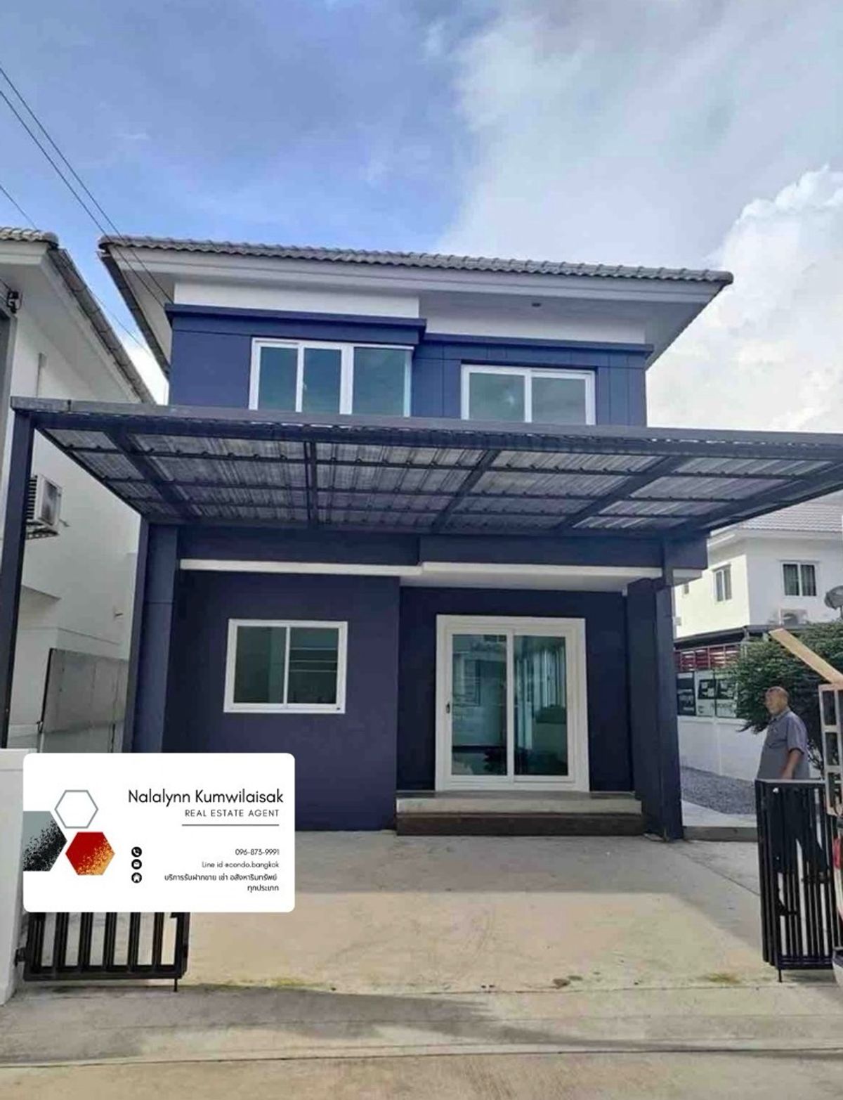 For RentTownhomeNonthaburi, Bang Yai, Bangbuathong : 2 -storey townhome for rent, Supalai Primo Project, Supalai Premo, Rattanathibet in Soi Phai Lueng Temple, near Central Westgate