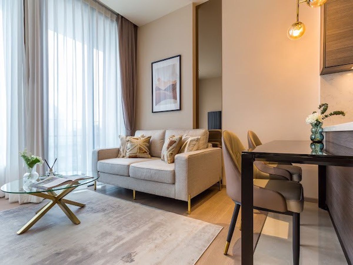 ให้เช่าคอนโดสุขุมวิท อโศก ทองหล่อ : THE ESSE ASOK ชั้น 30 พื้นที่ 45.75 ตร.ม 1 ห้องนอน 1 ห้องน้ำ  ตกแต่งพร้อมอยู่