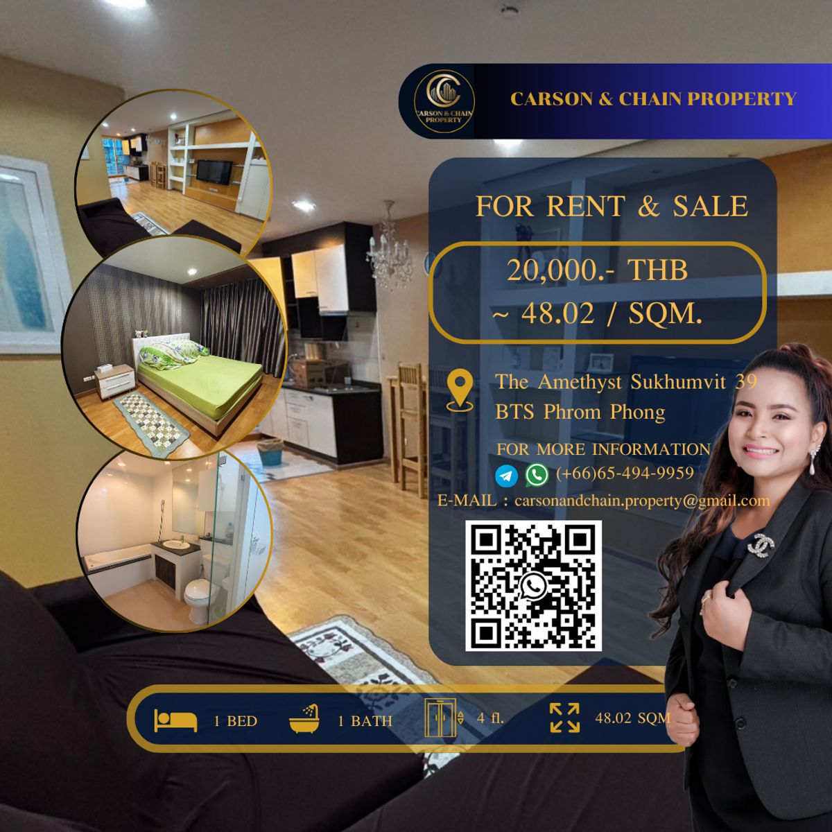 For RentCondoSukhumvit, Asoke, Thonglor : The Amethyst Sukhumvit 39