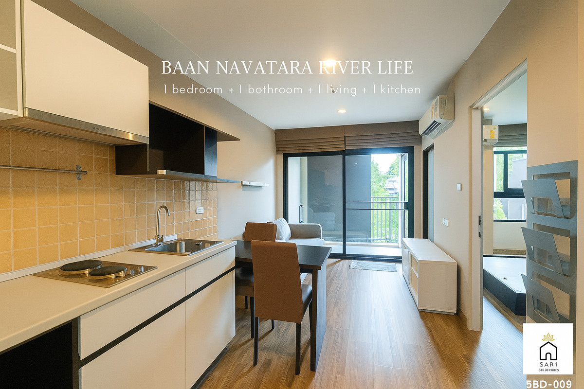 For SaleCondoKaset Nawamin,Ladplakao : Baan Nawathara River Life Low Rise Condo, Golden Location-Nawamin is also good for rent.