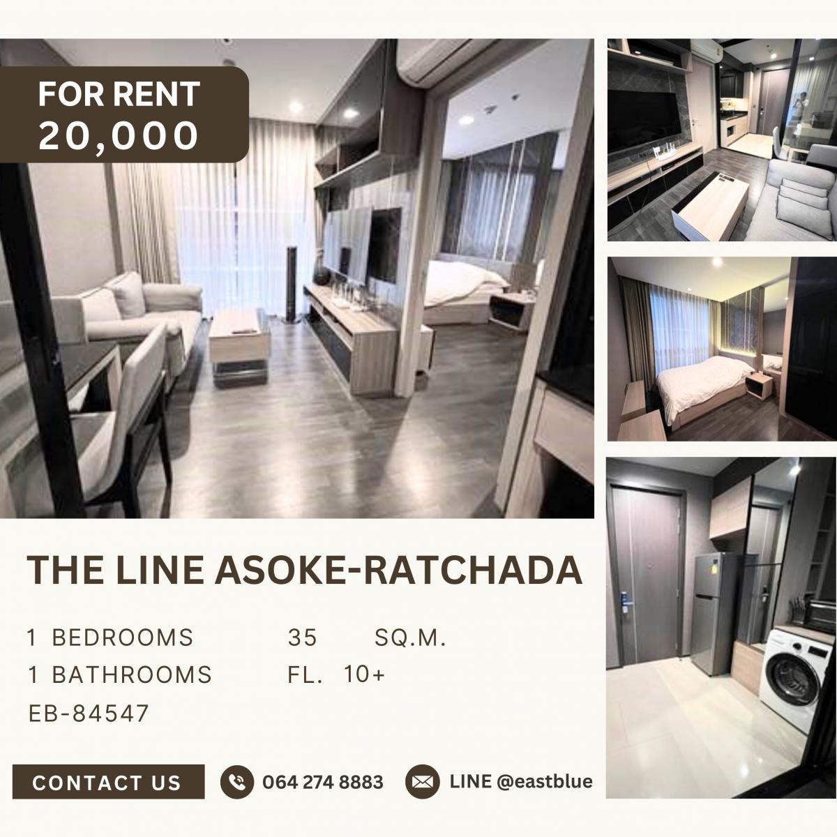 ให้เช่าคอนโดพระราม 9 เพชรบุรีตัดใหม่ RCA : The Line Asoke-Ratchada, 1 bed, 22000 per month