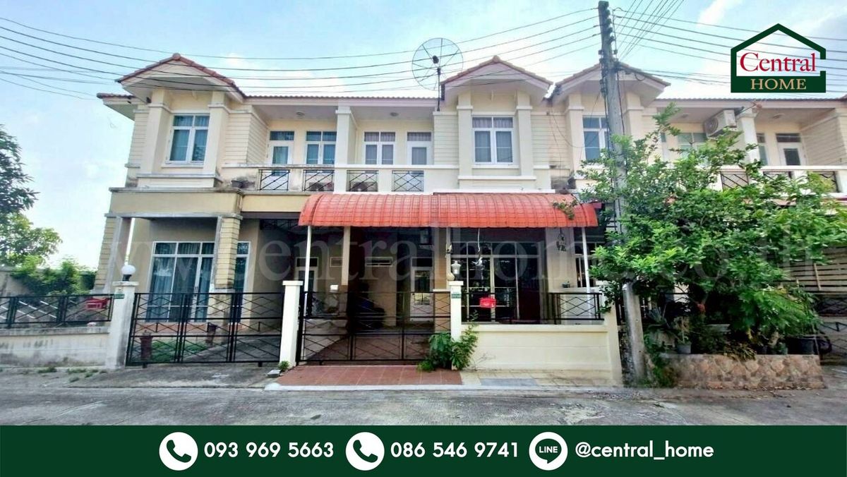 For SaleTownhomePathum Thani,Rangsit, Thammasat : Townhome, Ruenrudee Village 4, Rangsit - Khlong 4, ready to be the cheapest in the project