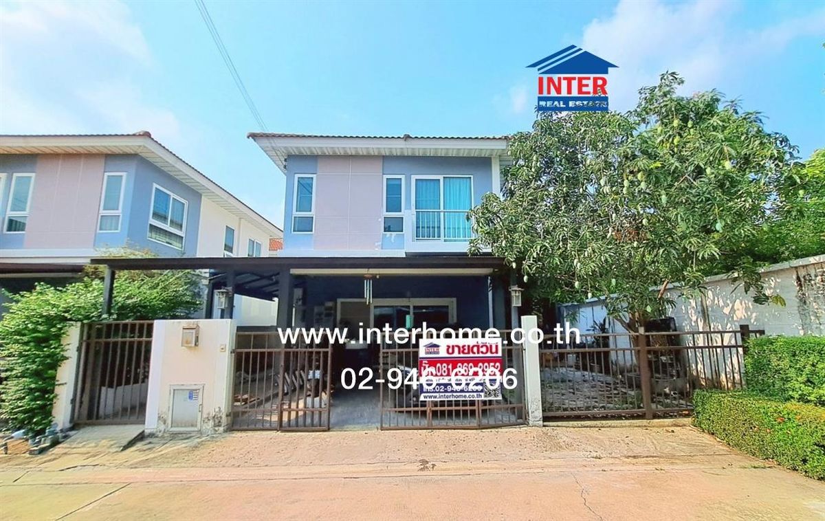 For SaleHousePathum Thani,Rangsit, Thammasat : 2 storey detached house, 42.9 sq.w., Supalai Village, Rangsit-Khlong 2, Rangsit Road-Nakhon Nayok Road, Liang Road, Thanyaburi, Pathum Thani