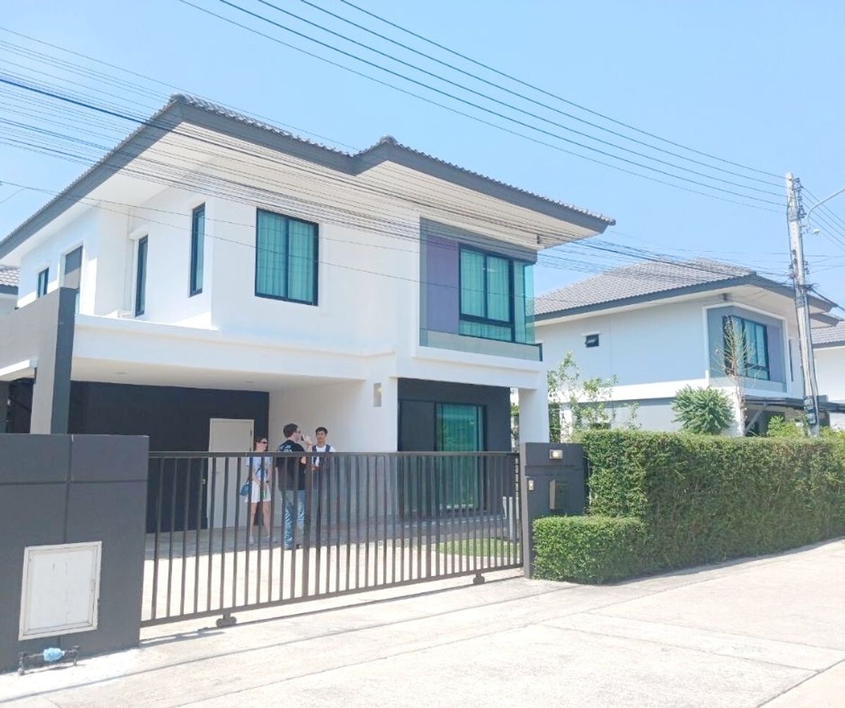 For SaleHousePathum Thani,Rangsit, Thammasat : 2 storey detached house, Pruksa Delite Village, Don Mueang Rangsit