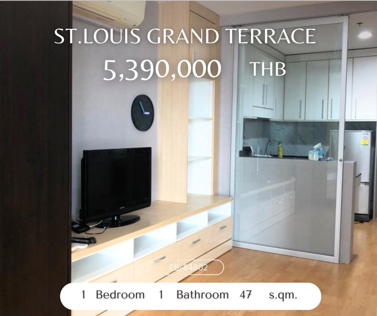 ขายคอนโดสาทร นราธิวาส : ราคาดีที่สุด! St.Louis Grand Terrace คอนโดทำเลดีย่านเซนต์หลุยส์ ชั้นสูง ห้องตำแนห่งดีมาก ๆ ห้ามพลาด!