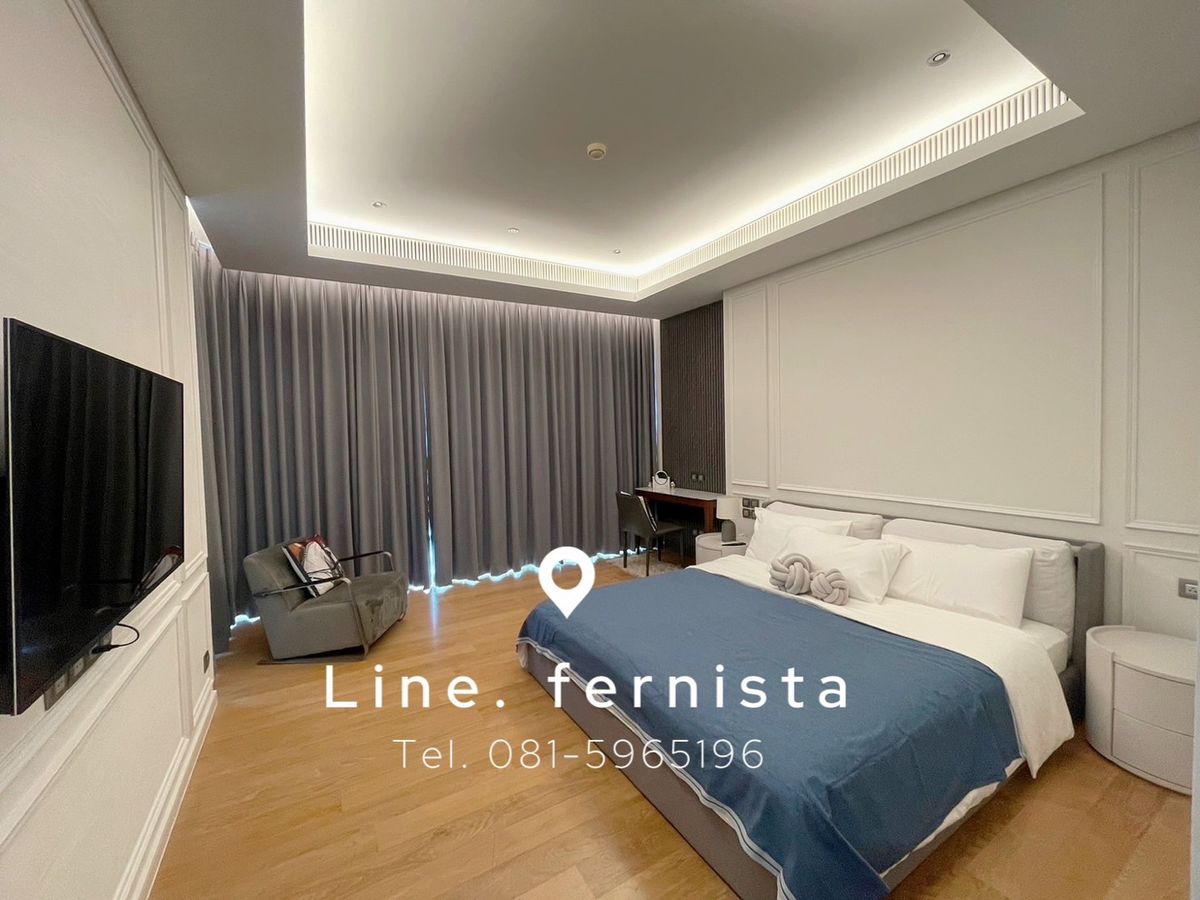 For RentCondoWitthayu, Chidlom, Langsuan, Ploenchit : ✨Sindhorn Tonson✨Ultra luxury 1B 1B size 87, Nice view, Fully furnished, Very good layout, Rent 125,000 THB (Fern📲 081-5965196)