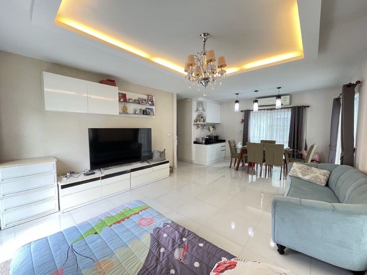 For SaleHouseNonthaburi, Bang Yai, Bangbuathong : 2 -story house for sale, 3 bedrooms, 3 water, perfect, Place Rattanathibet 50.8 sq.w., a private zone near the lake with furniture Near Sai Ma BTS