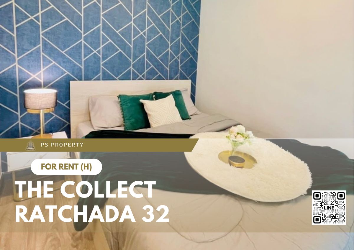 ให้เช่าคอนโดรัชดา ห้วยขวาง : ให้เช่า 📍 The Collect Ratchada 32 📍 เฟอร์นิเจอร์ และ เครื่องใช้ไฟฟ้าครบ ใกล้ MRT ลาดพร้าว