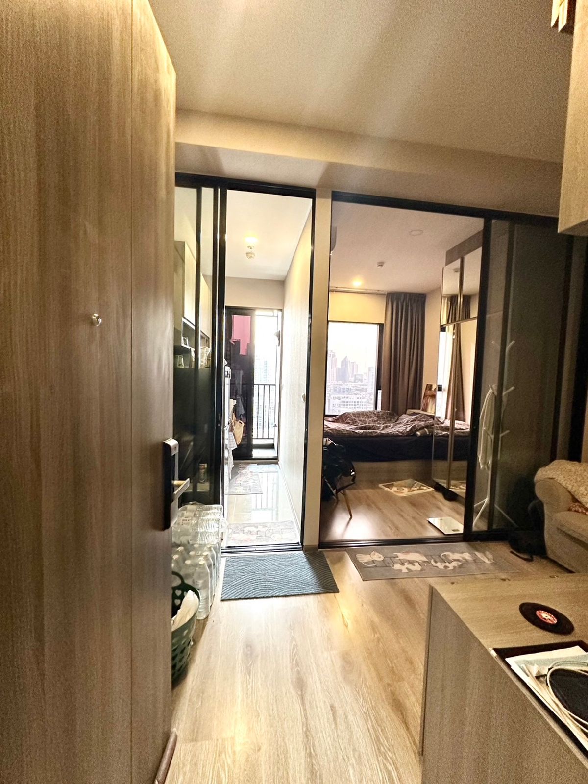 For RentCondoKasetsart, Ratchayothin : 🔥 Empty room ready to enter 1 May 68 🔥 Knightsbridge Kaset Society (Night Bridge Agriculture) next to BTS Senanikhom, very good value 🥰 1 bedroom, 1 bathroom, 26 square meters, price 13,000/month ✨ Electrical appliances. Integrated 094-847-5707 or IDLINE: