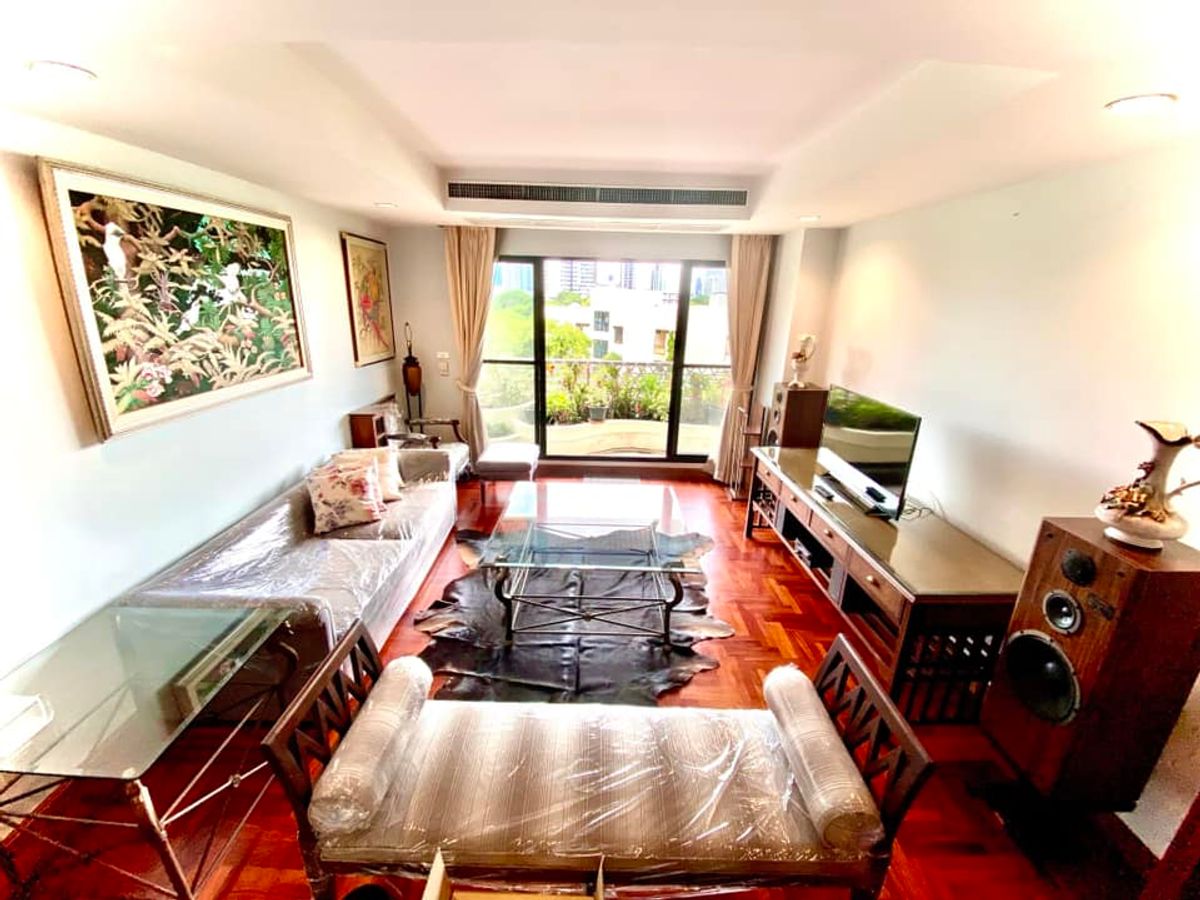 For RentCondoSathorn, Narathiwat : 📢👇Low-rise condo in a quiet residential area of Sathorn, long balcony 