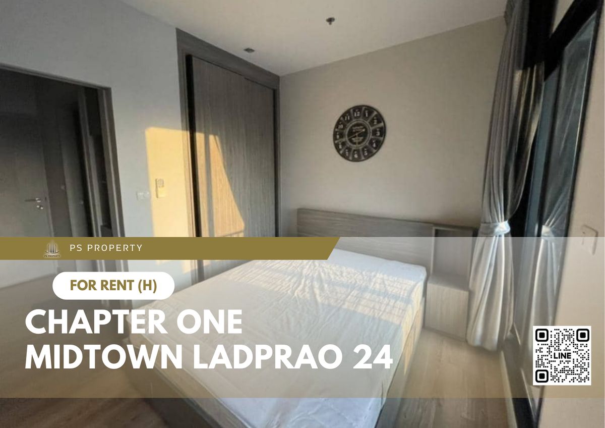 ให้เช่าคอนโดลาดพร้าว เซ็นทรัลลาดพร้าว : ให้เช่า ✨ Chapter One Midtown Ladprao 24 ✨ เฟอร์นิเจอร์ และ เครื่องใช้ไฟฟ้าครบ ใกล้ MRT ลาดพร้าว