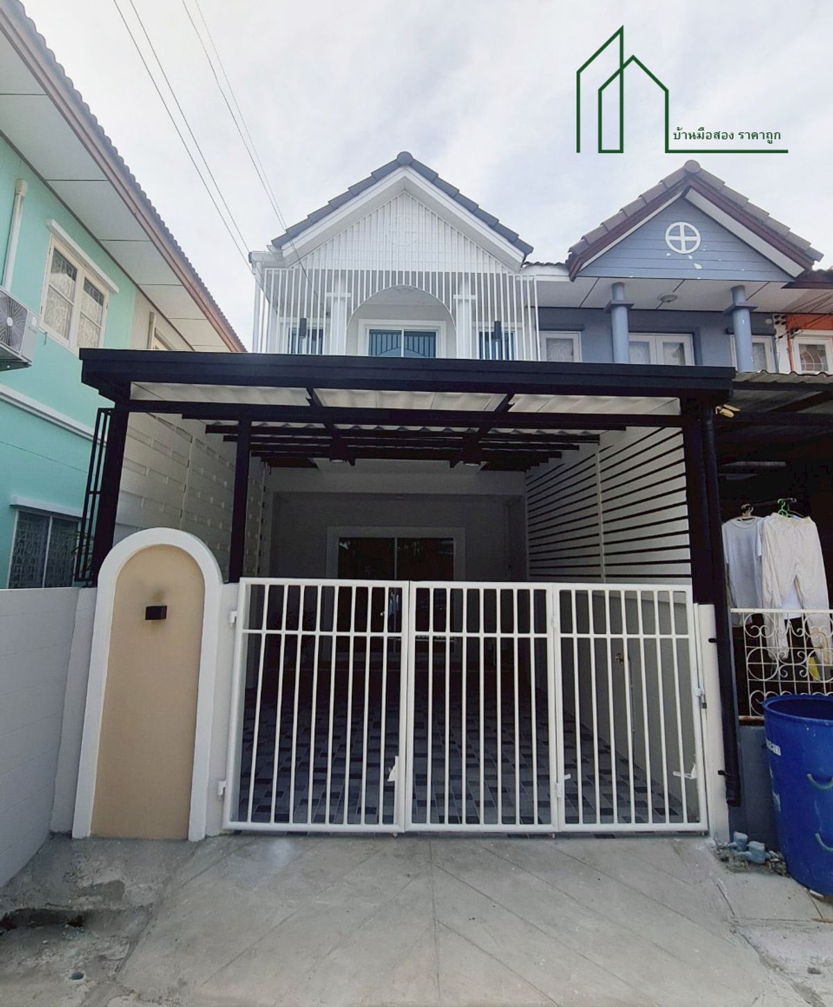 ขายทาวน์โฮมสมุทรปราการ สำโรง : ทาวน์เฮาส์ 2 ชั้น หมู่บ้านเมฆฟ้าวิลล์ บางปู 58   พร้อมอยู่