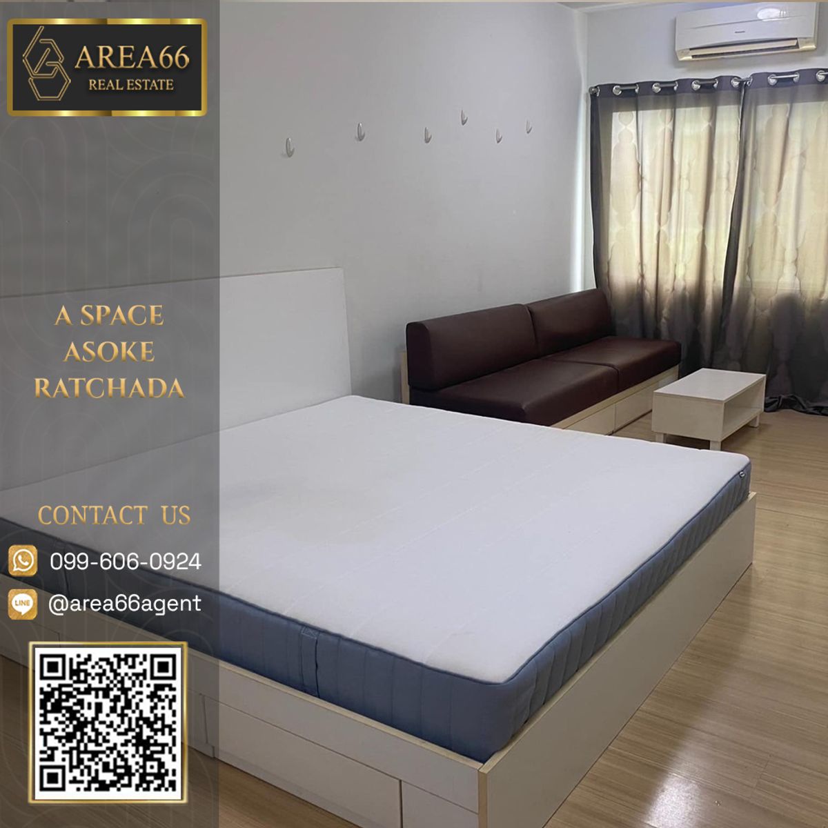 ให้เช่าคอนโดพระราม 9 เพชรบุรีตัดใหม่ RCA : 🔥ให้เช่าคอนโด A Space Asoke-Ratchada