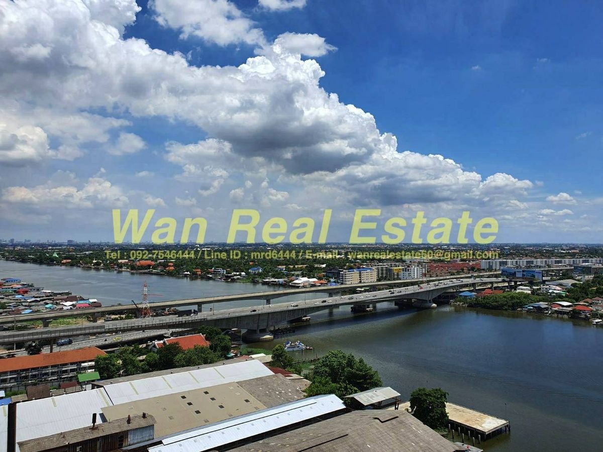 For SaleCondoRattanathibet, Sanambinna : Selling The Politan Rive, 22nd floor, size 31 sq.m.