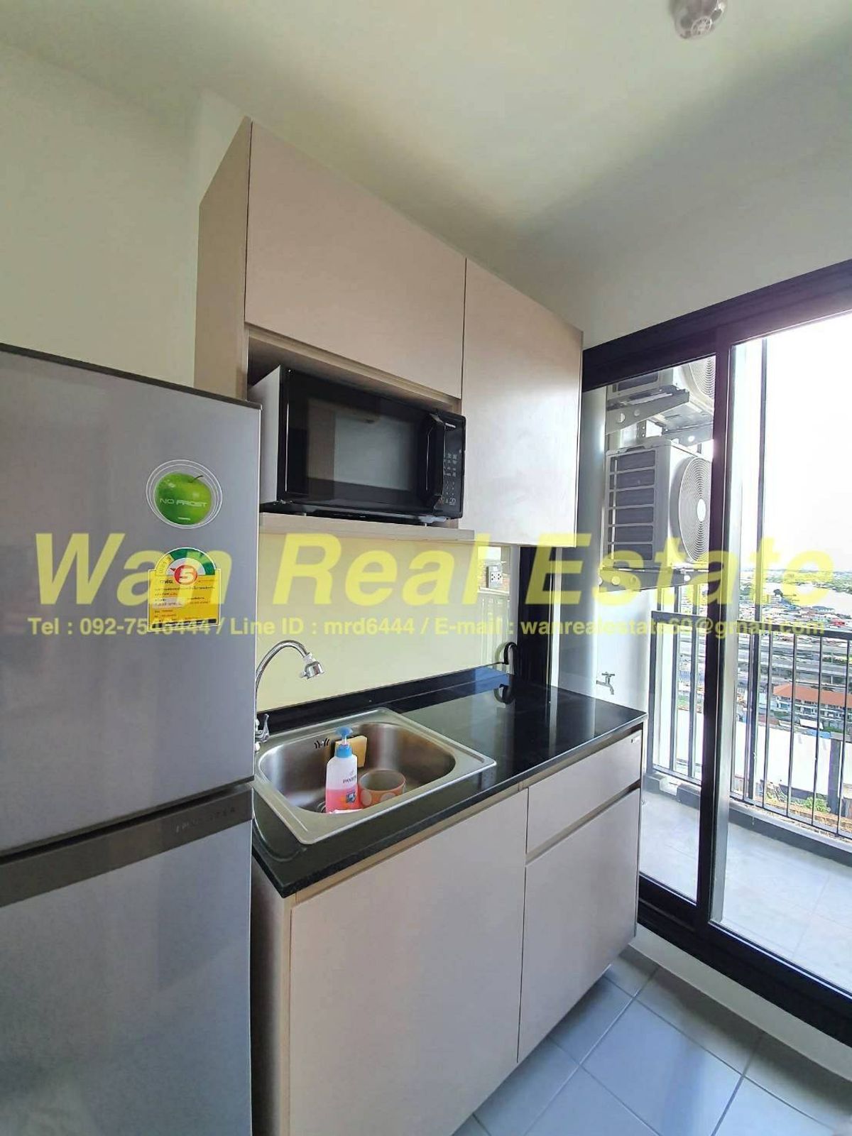 For SaleCondoRattanathibet, Sanambinna : Selling The Politan Rive, 22nd floor, size 31 sq.m.