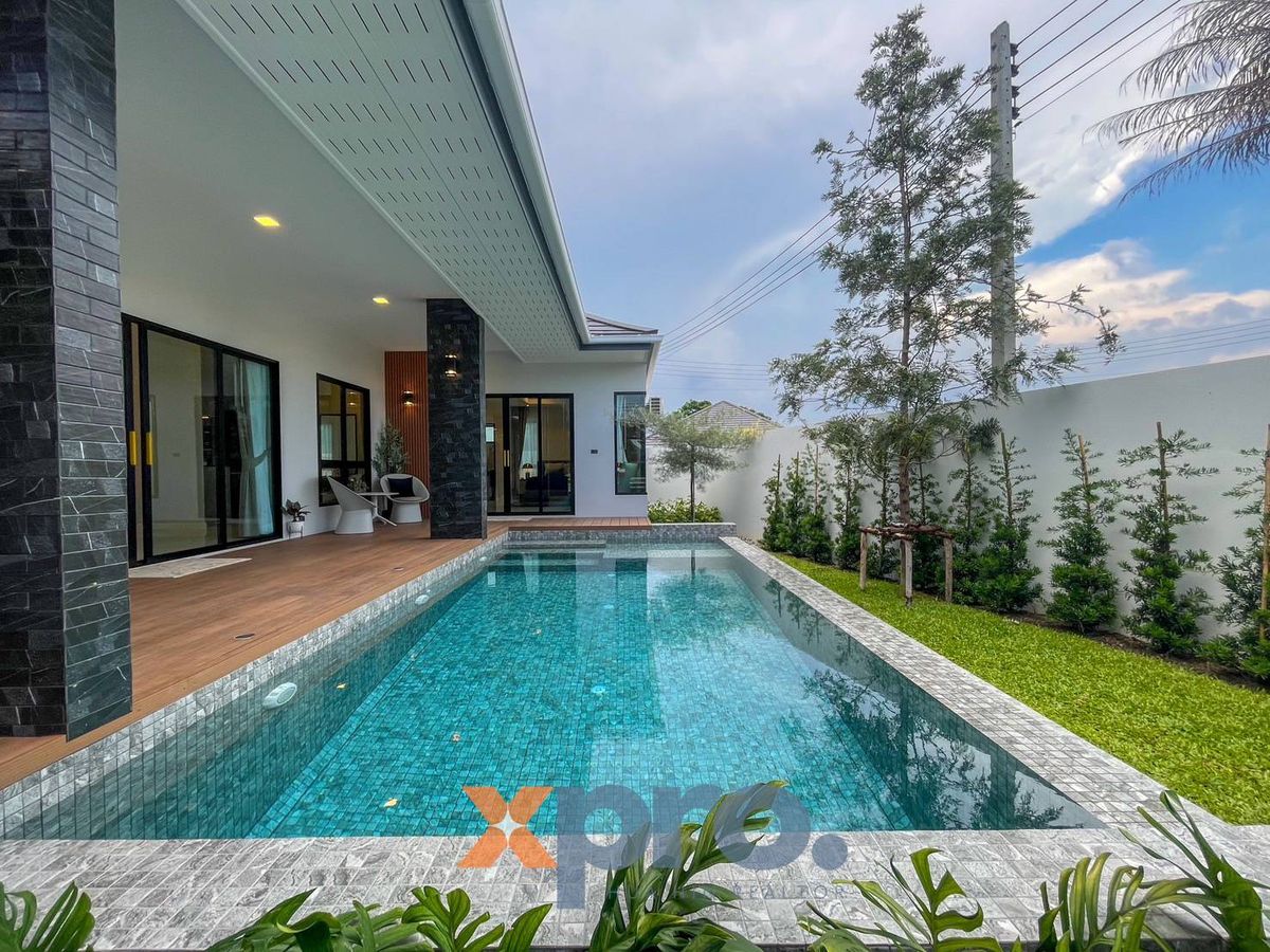 For SaleHouseHuahin, Prachuap Khiri Khan, Pran Buri : Modern style house with private pool Great value for only 𝟓.𝟖𝟓 million baht