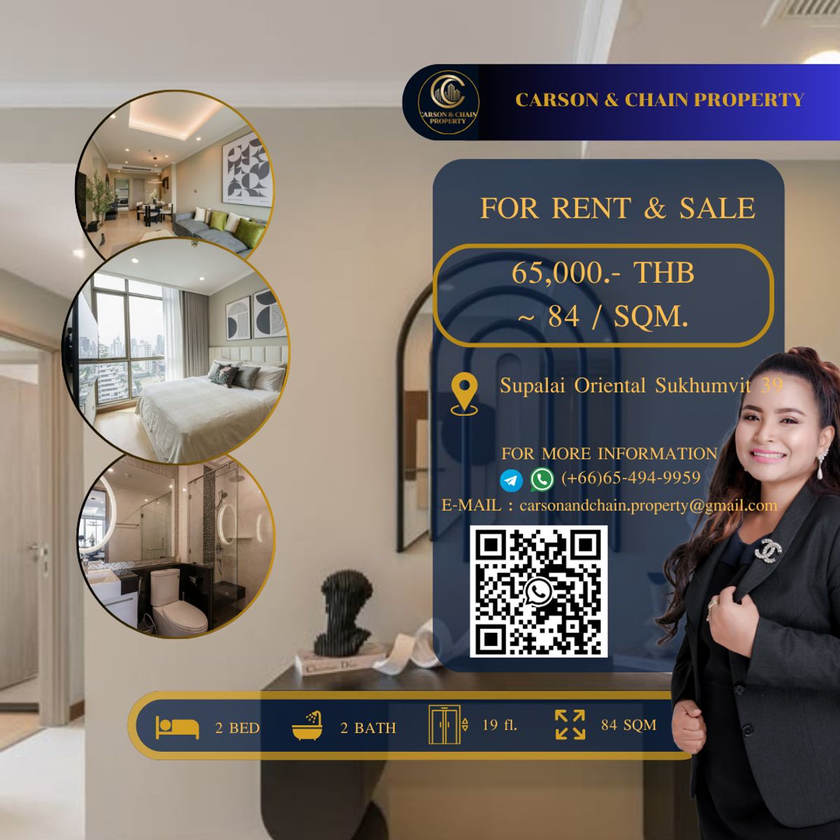 ให้เช่าคอนโดสุขุมวิท อโศก ทองหล่อ : Supalai Oriental Sukhumvit 39