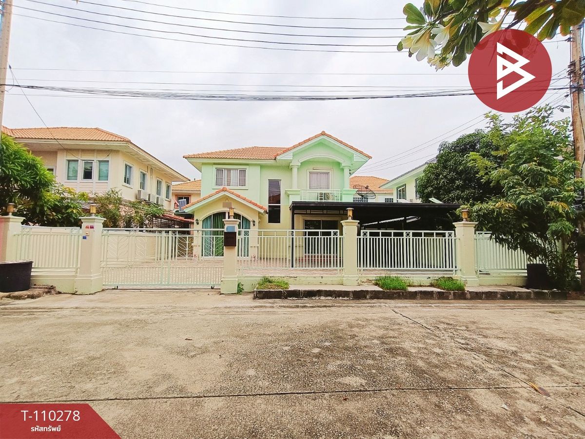 For SaleHouseMahachai Samut Sakhon : House for sale Pruksa Village Village 6, Rama 2-Bang Khun Thian, Samut Sakhon Sea