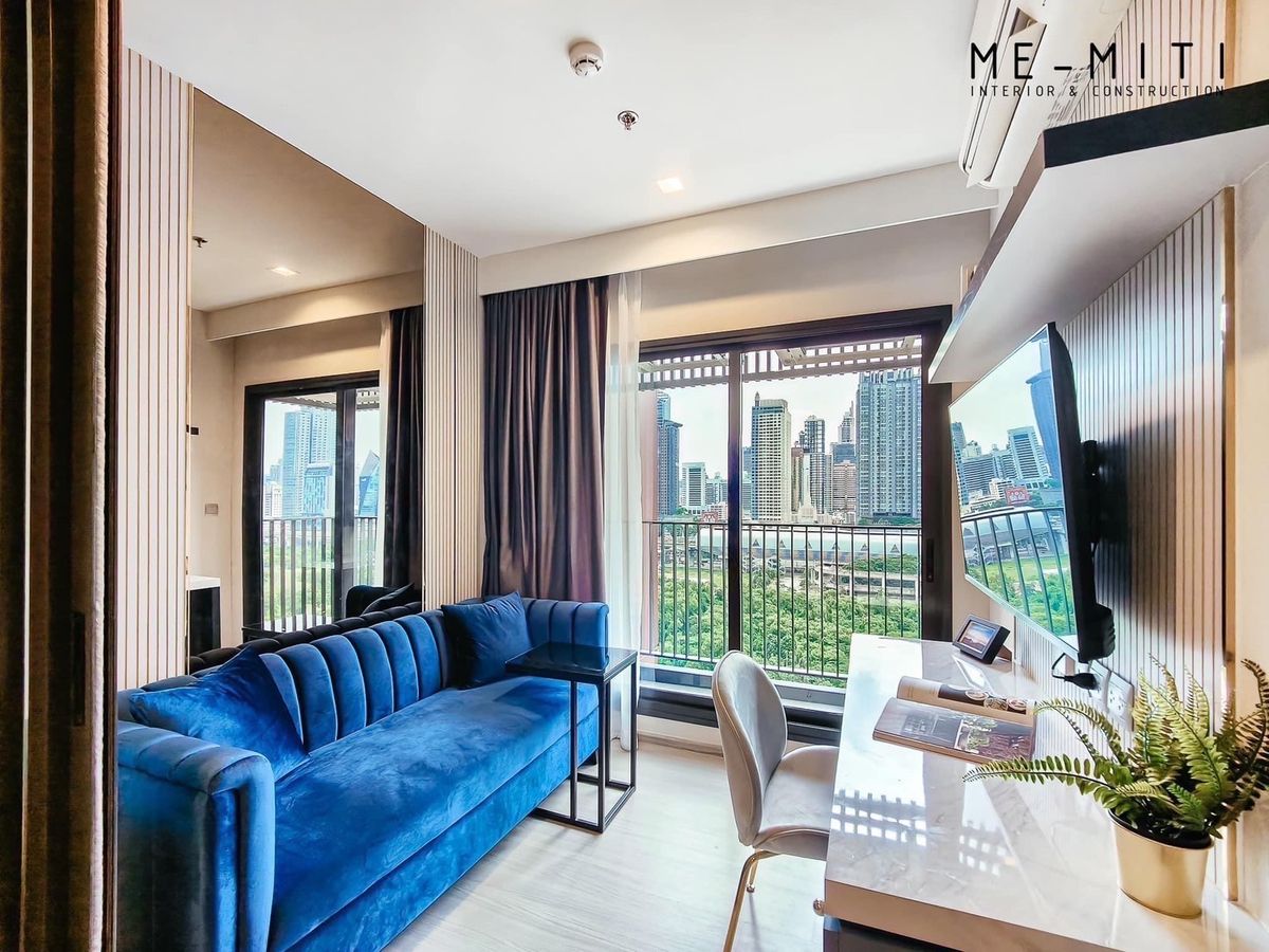 For RentCondoRama9, Petchburi, RCA : 📣 Urgent! Life Asoke Hype room for rent, ready for 1 July 68 📣 (Beautiful view, not blocked near MRT Rama 9, only 300 meters!)