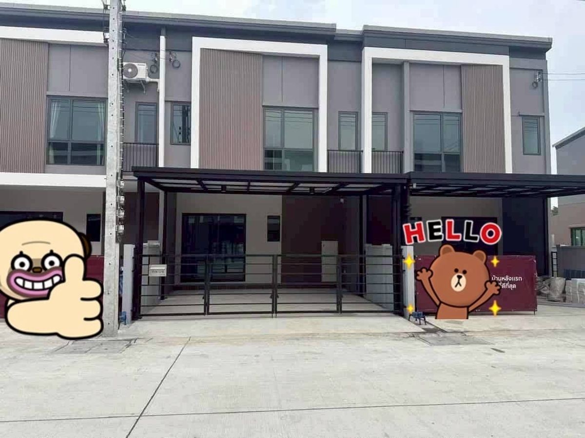 For RentTownhomeMahachai Samut Sakhon : Townhome for rent, Pleno Petchkasem-Sai 4  🏡🎊💸 