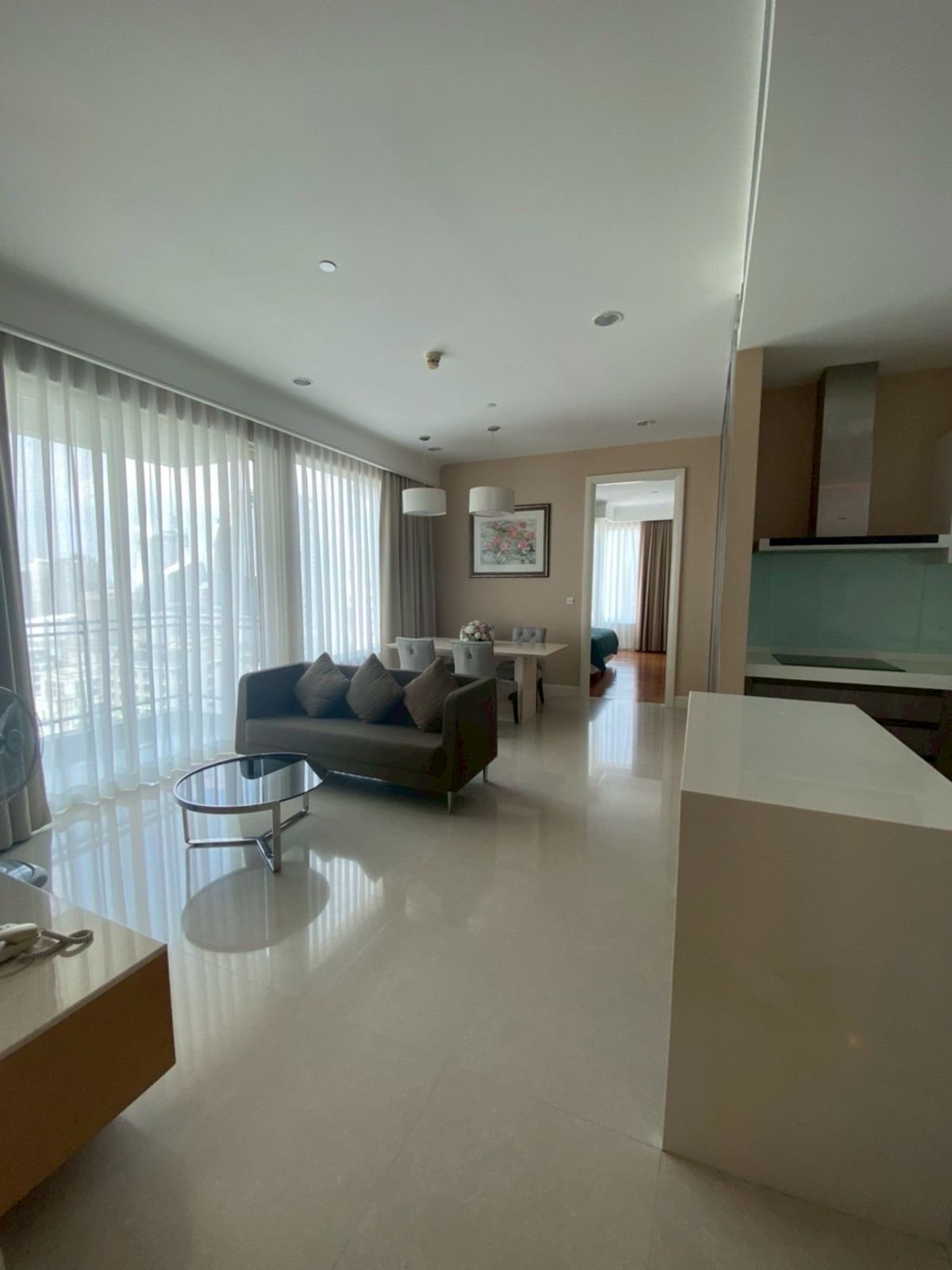 For RentCondoWitthayu, Chidlom, Langsuan, Ploenchit : For Rent Q Langsuan 2Beds Size 106 SQ.M. F/F