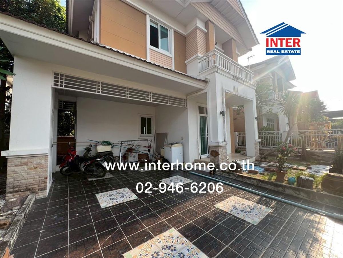 For SaleHouseNonthaburi, Bang Yai, Bangbuathong : 2 storey detached house, 50.4 sq.w., Sirikan Village 3 Near Lat Pla Duk Temple Kanchanaphisek Road, Bang Yai, Nonthaburi