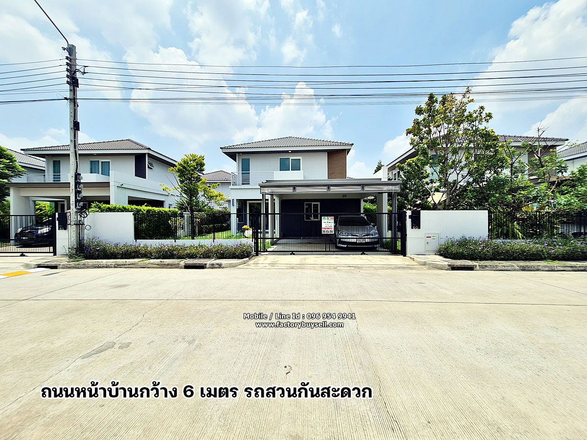 ให้เช่าบ้านนวมินทร์ รามอินทรา : เช่าบ้านเดี่ยว หมู่บ้าน ชัยพฤกษ์ ทางด่วนรามอินทรา-จตุโชติ 3ห้องนอน 3ห้องน้ำ บ้านสวย มีห้องนอนผู้ใหญ่ชั้นล่าง มีอาคารต่อเติมเป็นห้องแม่บ้าน
