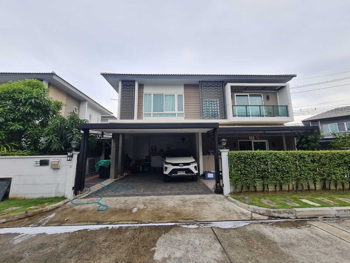 For SaleHouseThaphra, Talat Phlu, Wutthakat : 2 storey detached house, 84.8 sq.w., The City Village Sathorn-Ratchaphruek Soi Terd Thai 85