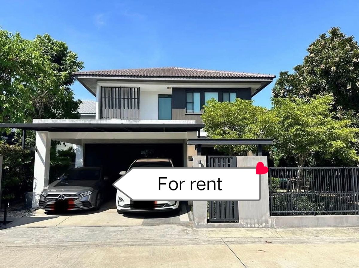 ให้เช่าบ้านบางนา แบริ่ง ลาซาล : 🔥🔥 House for rent Mantana 2 Bangna KM.7 🔥🔥 Nearby Mega Bangna 