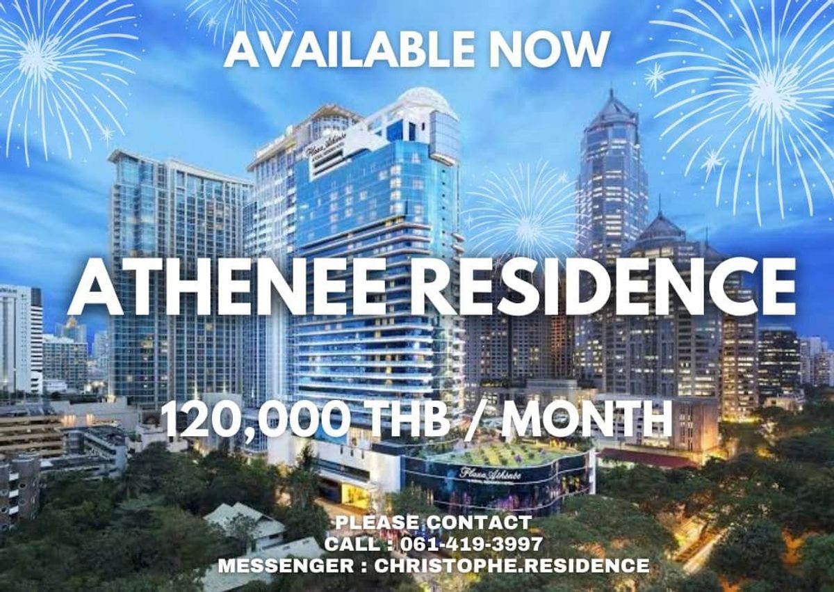For RentCondoWitthayu, Chidlom, Langsuan, Ploenchit : Rent: Atnee Residence-Luxury Corner Unit, 37th floor, beautiful room, ready to stay immediately, rent 120,000 baht/month (2-3 years contract with additional prices)