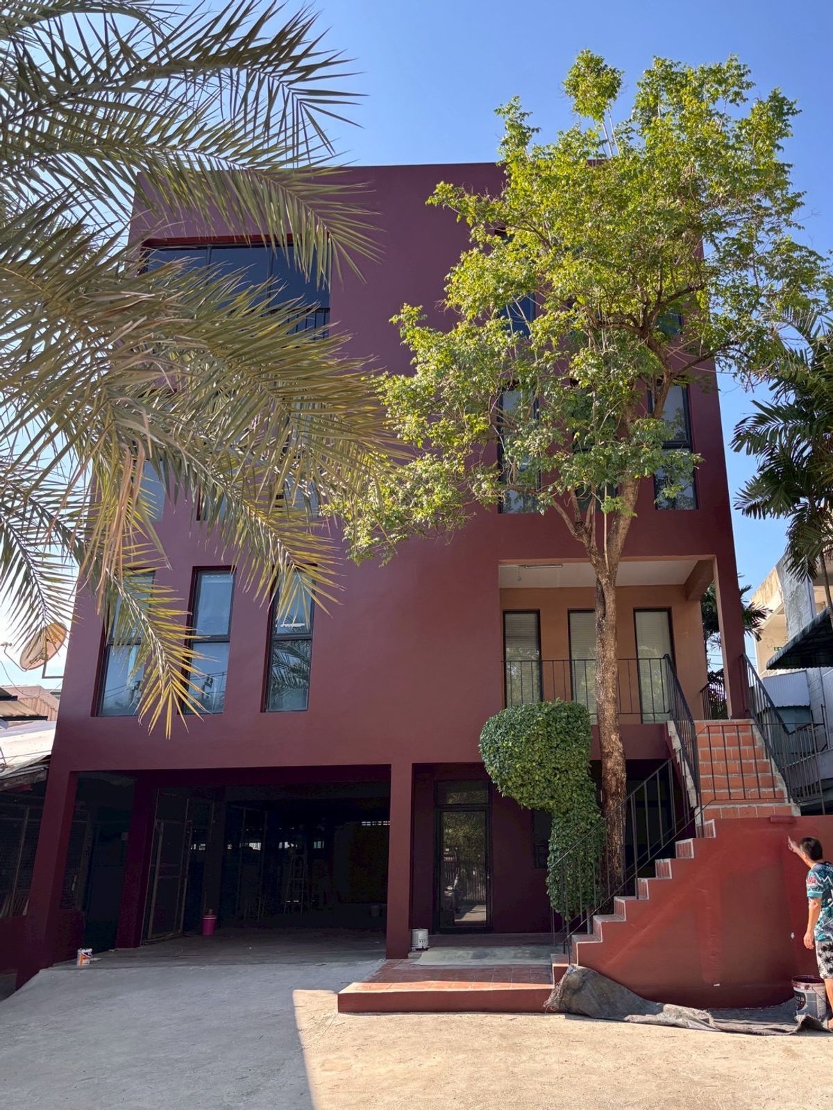 For RentHome OfficeOnnut, Udomsuk : 3-story home office, beautifully decorated for rent in Phra Khanong-Onnut Near the provisional of Sukhumvit 62 expressway