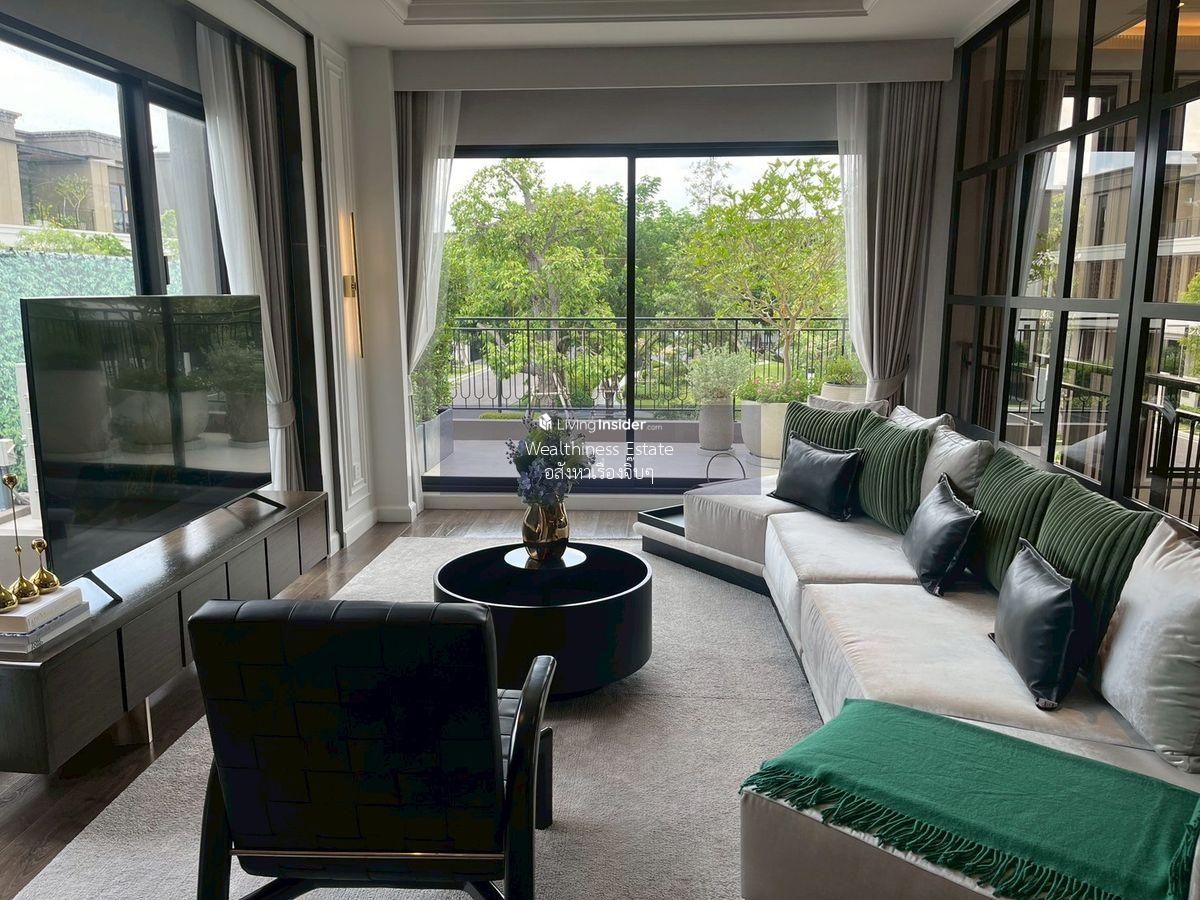 For SaleHouseRama5, Ratchapruek, Bangkruai : For Sale | 3 -storey detached house after Central West Ville Ratchapruek! Project: Vana Ratchapruek-Westville, beautiful house, very good location, contact 095-530-0101 (Emi)