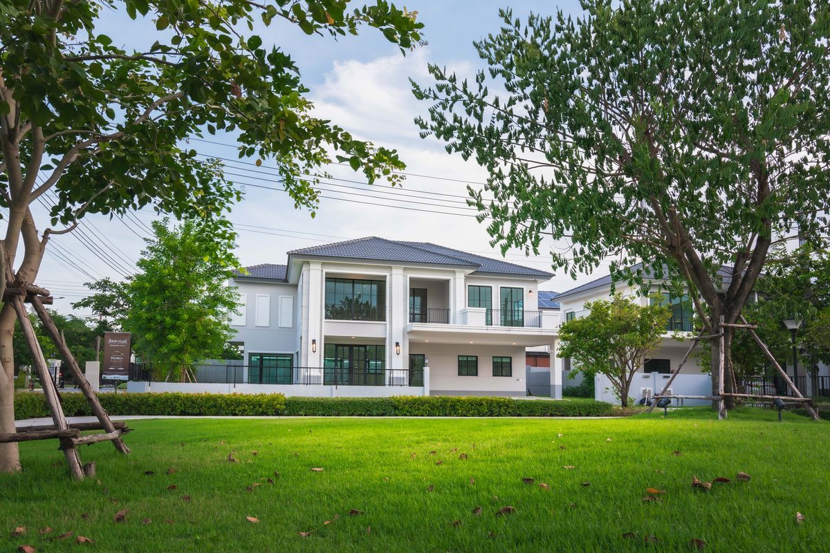 For SaleHousePhutthamonthon, Salaya : 2 storey detached house for sale, beautiful decorated in Phutthamonthon-Salaya Near Bangkok Thonburi University, only 3.2 km.