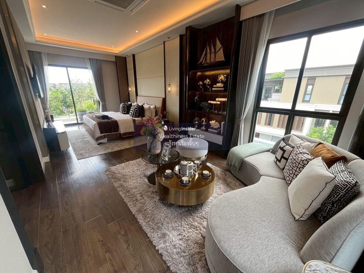 For SaleHouseRama5, Ratchapruek, Bangkruai : For Sale | 3 -storey detached house after Central West Ville Ratchapruek! Project: Vana Ratchapruek-Westville, beautiful house, very good location, contact 095-530-0101 (Emi)