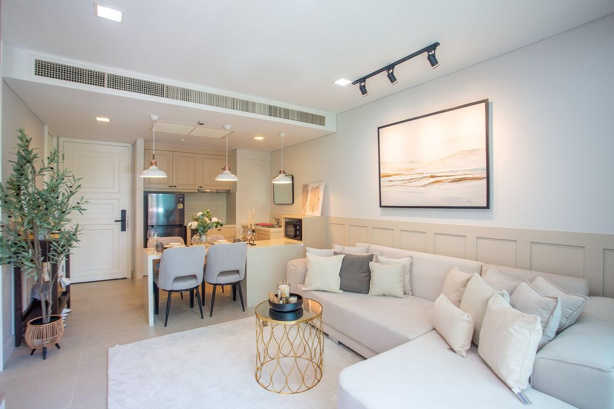For SaleCondoHuahin, Prachuap Khiri Khan, Pran Buri : ✨ Luxurious condo for sale by the sea, Hua Hin, Maraques, new renovated condo with 1 bedroom, 1 bedroom, a golden location near Blue Port and Zikada market!
