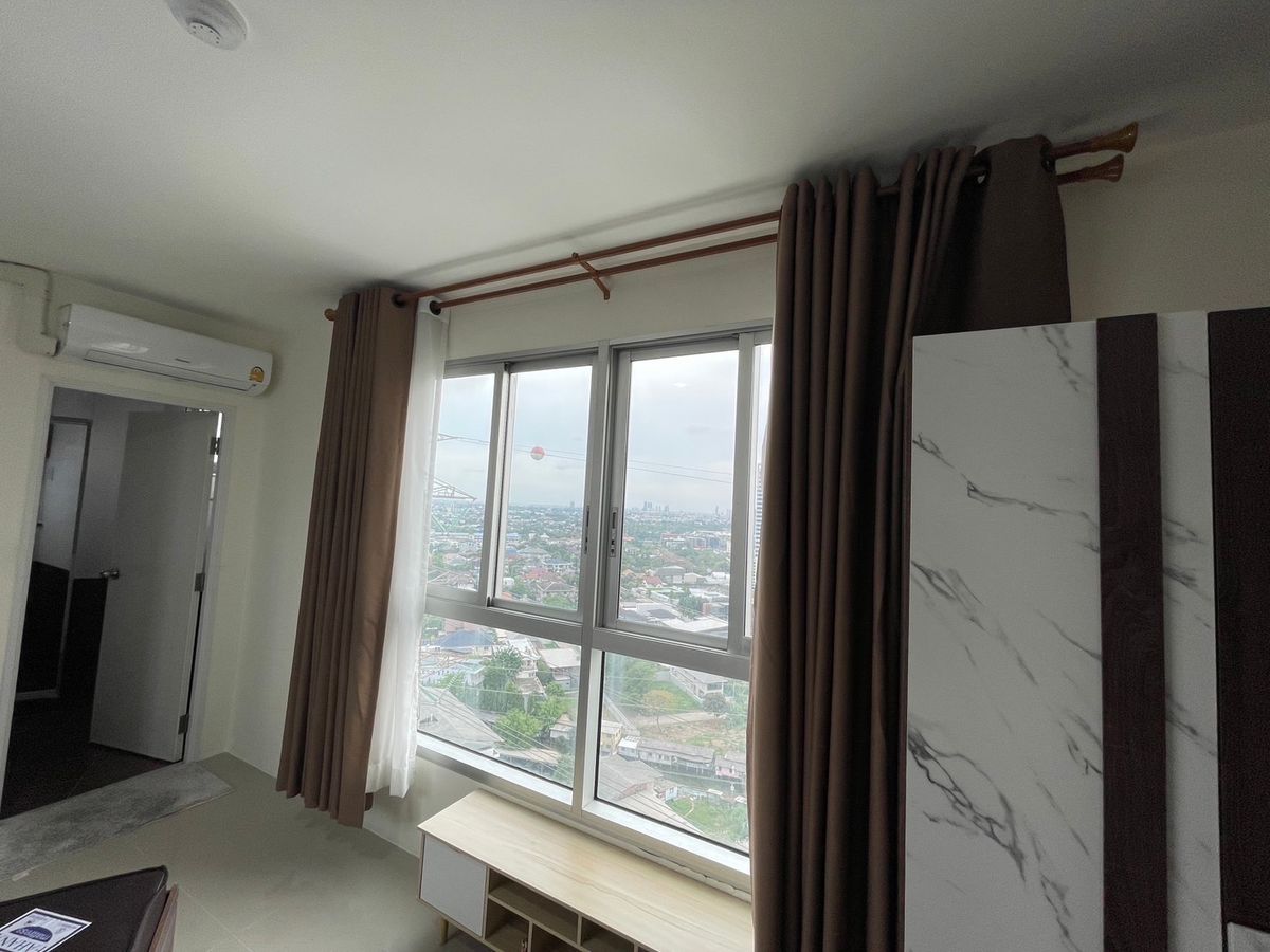 For RentCondoPattanakan, Srinakarin : For rent, Assikan Place Srinakarin, 1 bedroom, 2 bathrooms, 1 living room, 2nd floor, size 43.52 sq.m., price 8000 baht.