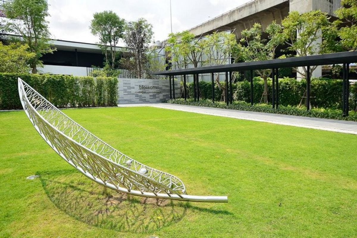 For SaleCondoSathorn, Narathiwat : Sell ​​Blossum Condo at Sathorn-Charoenrat, area 30 sq.m., 6th floor, complete furniture near BTS Surasak