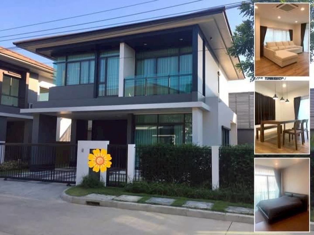 ให้เช่าบ้านพัฒนาการ ศรีนครินทร์ : ให้เช่าบ้านเดี่ยว เศรษฐสิริ กรุงเทพกรีฑา (Setthasiri Krungthep Kreetha) 3 ห้องนอน | 3 ห้องน้ำ | 2 ชั้น | ขนาด 58 ตร.ว.  ค่าเช่า : 84,000 บาท/เดือน