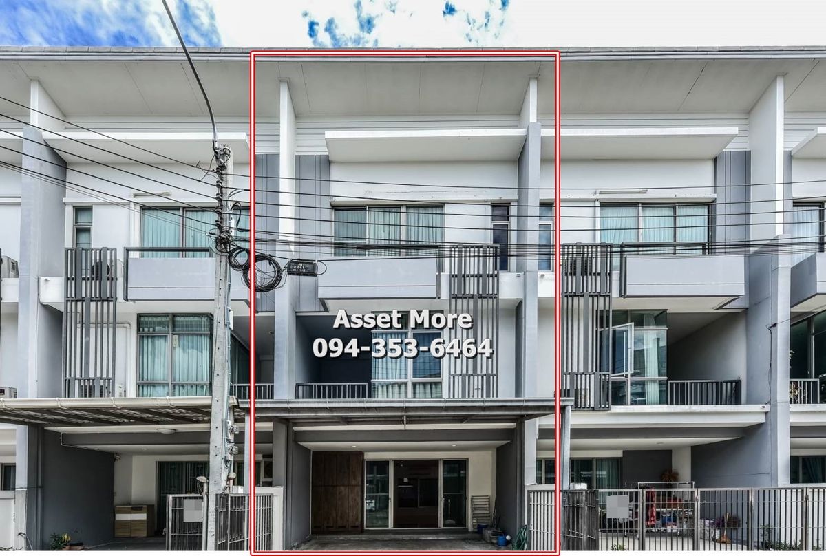 For SaleTownhomeKasetsart, Ratchayothin : Selling 3 layers of townhome Playx Watcharapol Village, beautifully decorated with an area of ​​22 square wah, near the market facilities, Thanom Mit, Chalong Rat Expressway And Pink Line Skytrain / Property Code 68-MT-TH008 
 
