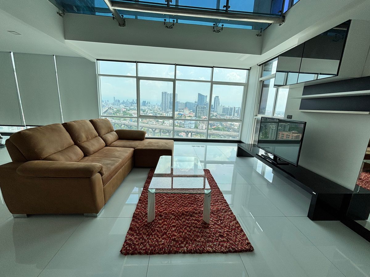 CondoBangna, Bearing, Lasalle : Duplex Rare Item @the Coast Bangkok 2, 150 sq.m. | Floor 21 | Beautiful view, no building | Rare room in the heart of Bang Na