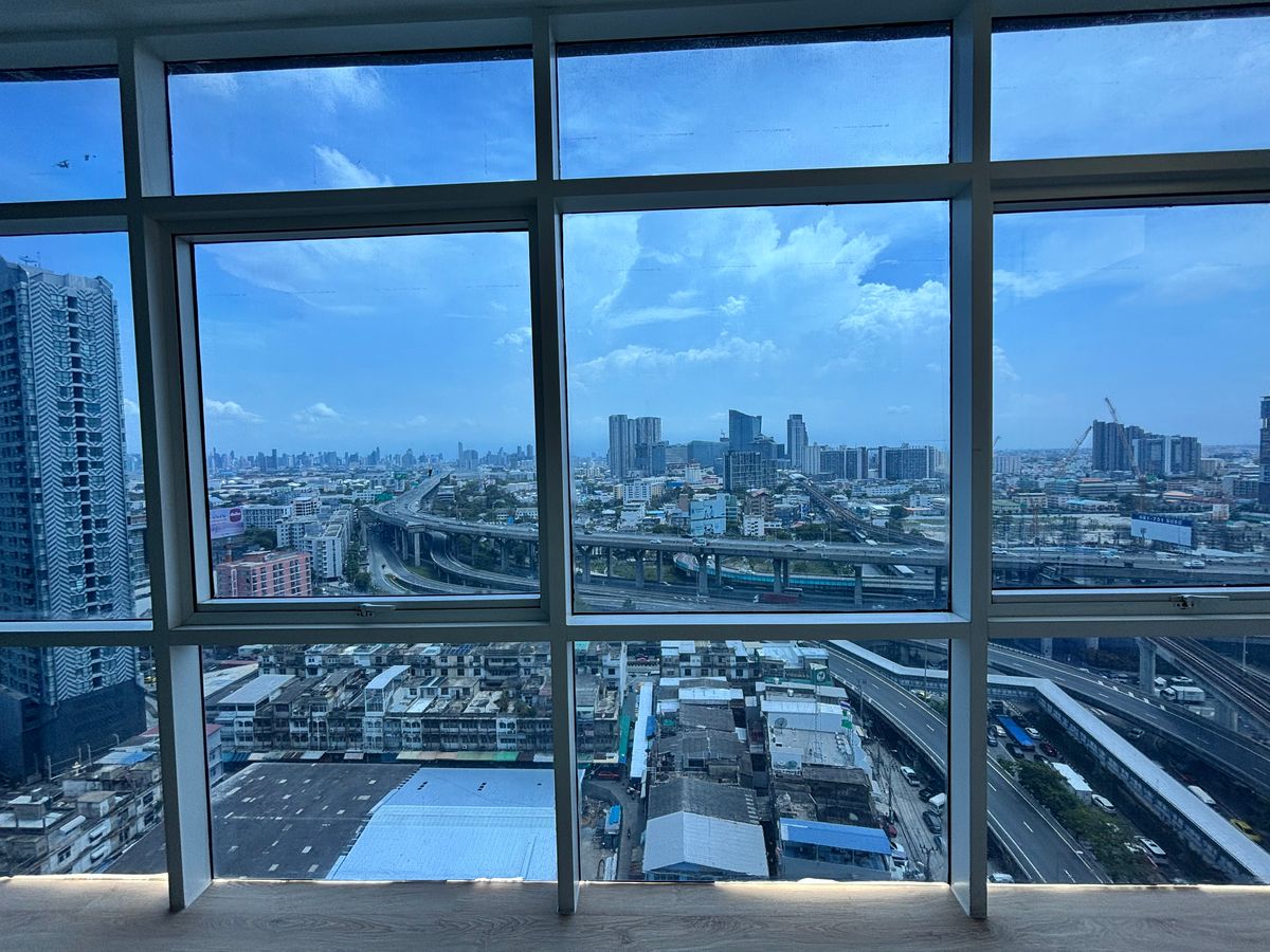 CondoBangna, Bearing, Lasalle : Duplex Rare Item @the Coast Bangkok 2, 150 sq.m. | Floor 21 | Beautiful view, no building | Rare room in the heart of Bang Na