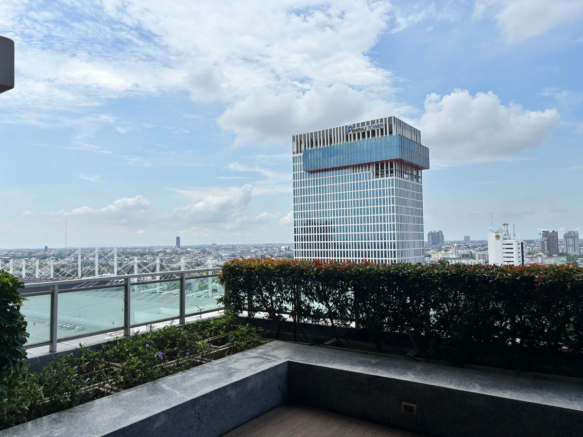 CondoBangna, Bearing, Lasalle : Duplex Rare Item @the Coast Bangkok 2, 150 sq.m. | Floor 21 | Beautiful view, no building | Rare room in the heart of Bang Na