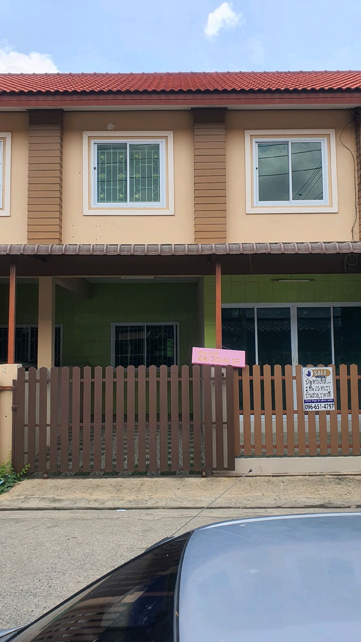 For SaleTownhomeAyutthaya : Sell ​​Samarom Taiwan House for sale, 3 prices!